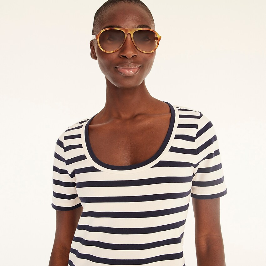 Knit midi dress in stripe | J. Crew US