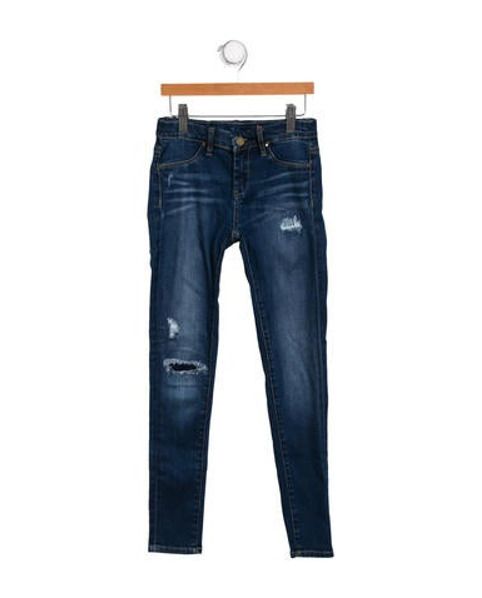 Blank NYC Girls's Distressed Skinny Jeans Blue | The RealReal