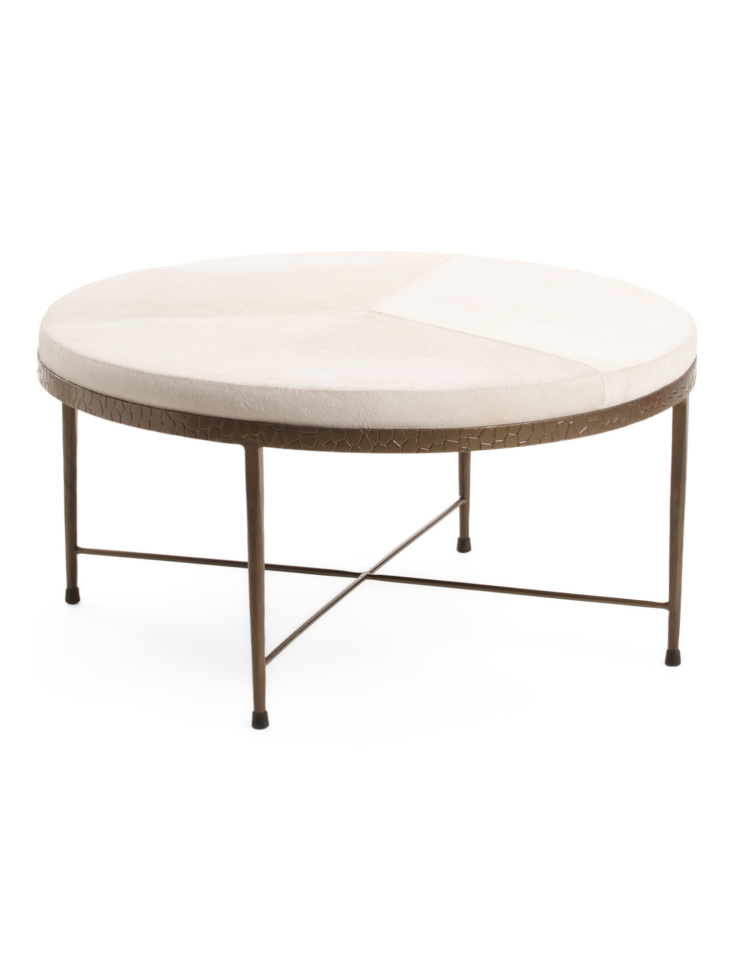 36x17.5 Leather Bose Round Ottoman | Home | Marshalls | Marshalls