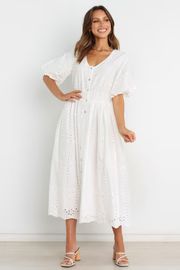Ellison Dress - White | Petal & Pup (US)