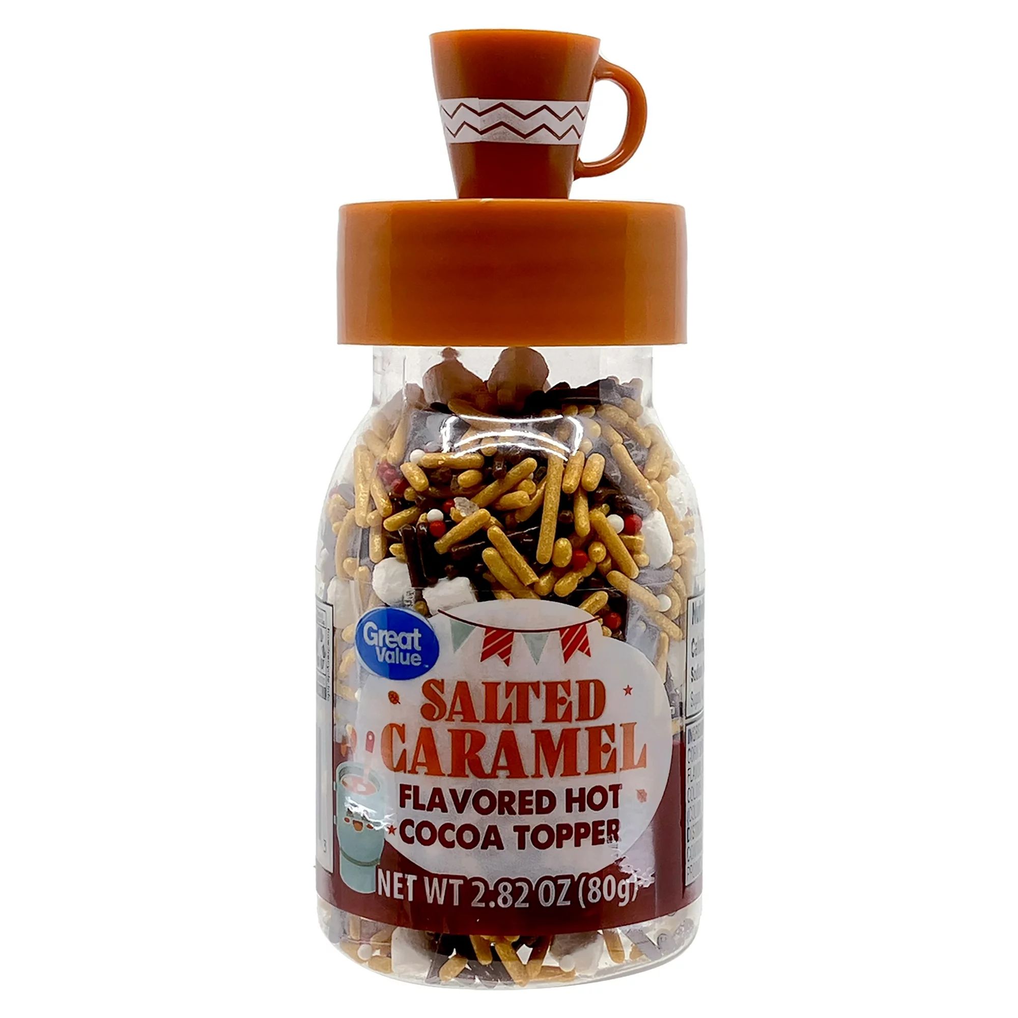Great Value Salted Caramel Flavor Sprinkles with Hot Cocoa Topper, 2.82 oz | Walmart (US)