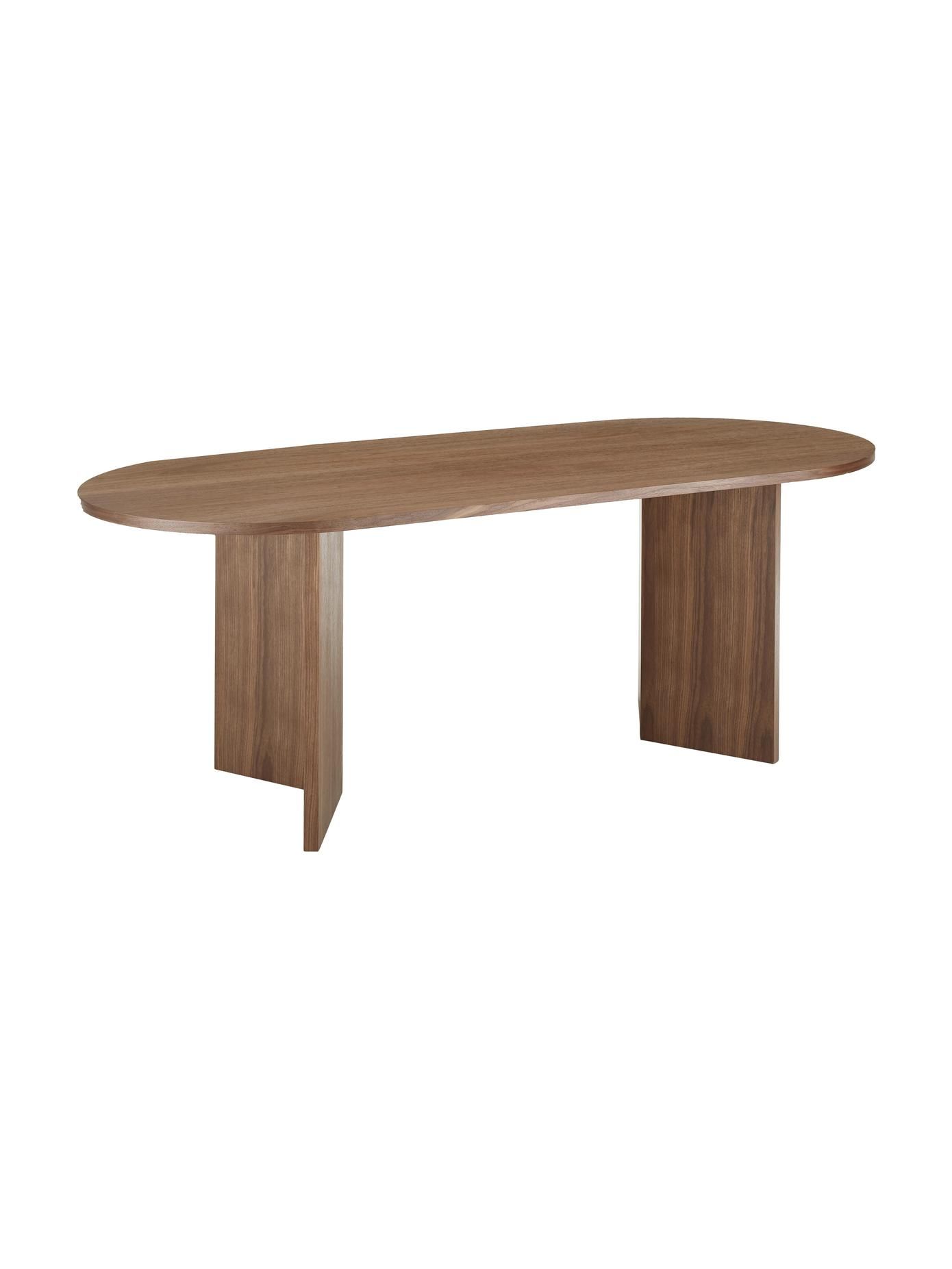 Ovale eettafel Toni van hout, 200 x 90 cm | Westwing EU