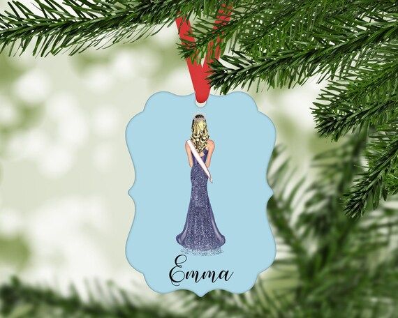 Personalized Pageant Ornament Pageant Gift Pageant Gown | Etsy | Etsy (US)
