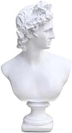 Beonueni 12 Inch Classic Greek Pythian Apollo Bust Statue Gypsum Statue Replica Sculpture Figurin... | Amazon (US)