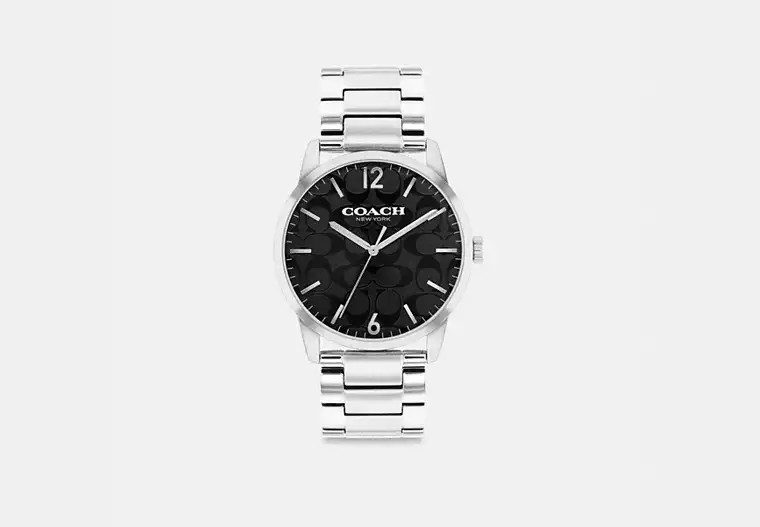 Coach Outlet Keane Watch, - Grey, Size: 39 Mm | Coach Outlet US