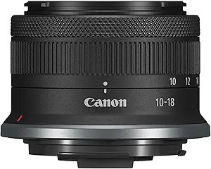 Canon RF-S10-18mm F4.5-6.3 is STM Ultra-Wide-Angle Zoom Lens, Mirrorless, 4.0 Stops of Shake Redu... | Amazon (US)