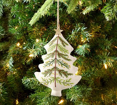 Fabric Tree Ornament | Pottery Barn (US)