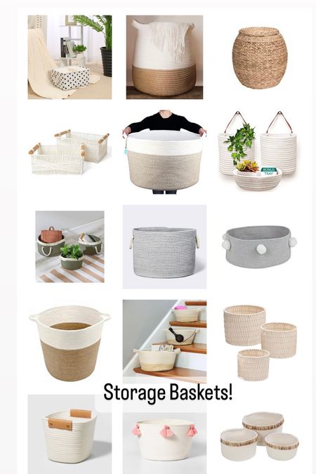 Storage, storage baskets, wicker baskets, hampers, toy storage, basket

#LTKFind #LTKhome #LTKstyletip