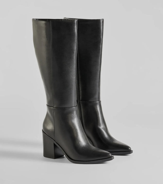 High Fashion Under-The-Knee Faux Leather Boots | Windsor Stores