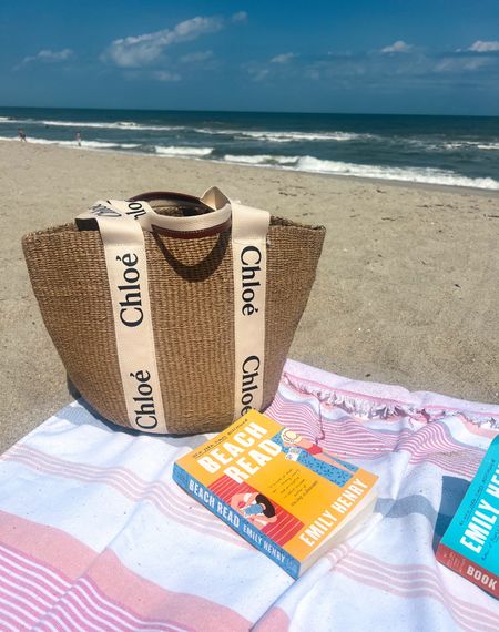 I adore my new Chloe bag 💕 I brought it to the beach with me and it fits all the thing I needed during a beach day perfectly 💕 Beach Read will be my next book! I am still working on Book Lovers and it is good! Emily Henry, BrandiKimberlyStyle summer style, summer things, summer bag, purse inspo, 