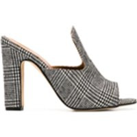 Paris Texas checked open toe sandals - Black | Farfetch EU