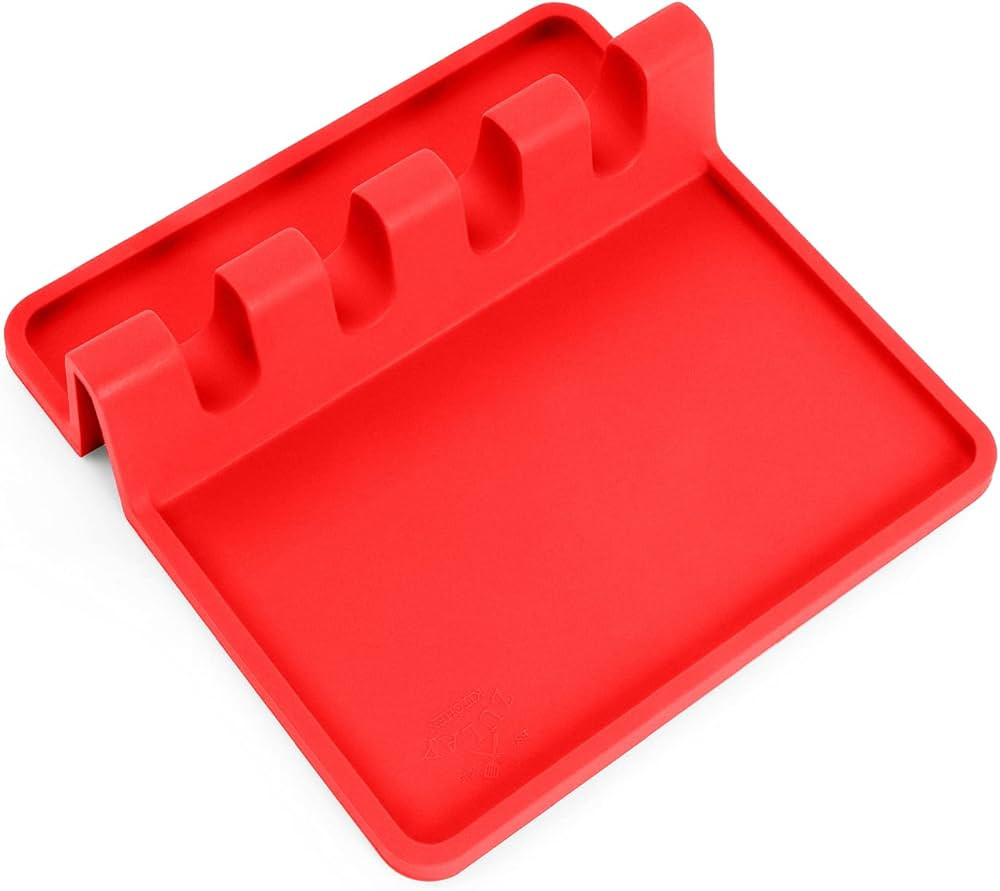 Silicone Utensil Rest with Drip Pad for Multiple Utensils, Heat-Resistant, BPA-Free Spoon Rest & ... | Amazon (US)