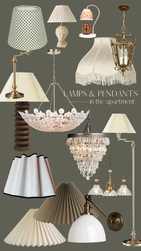 Lamps and chandeliers I have and love 