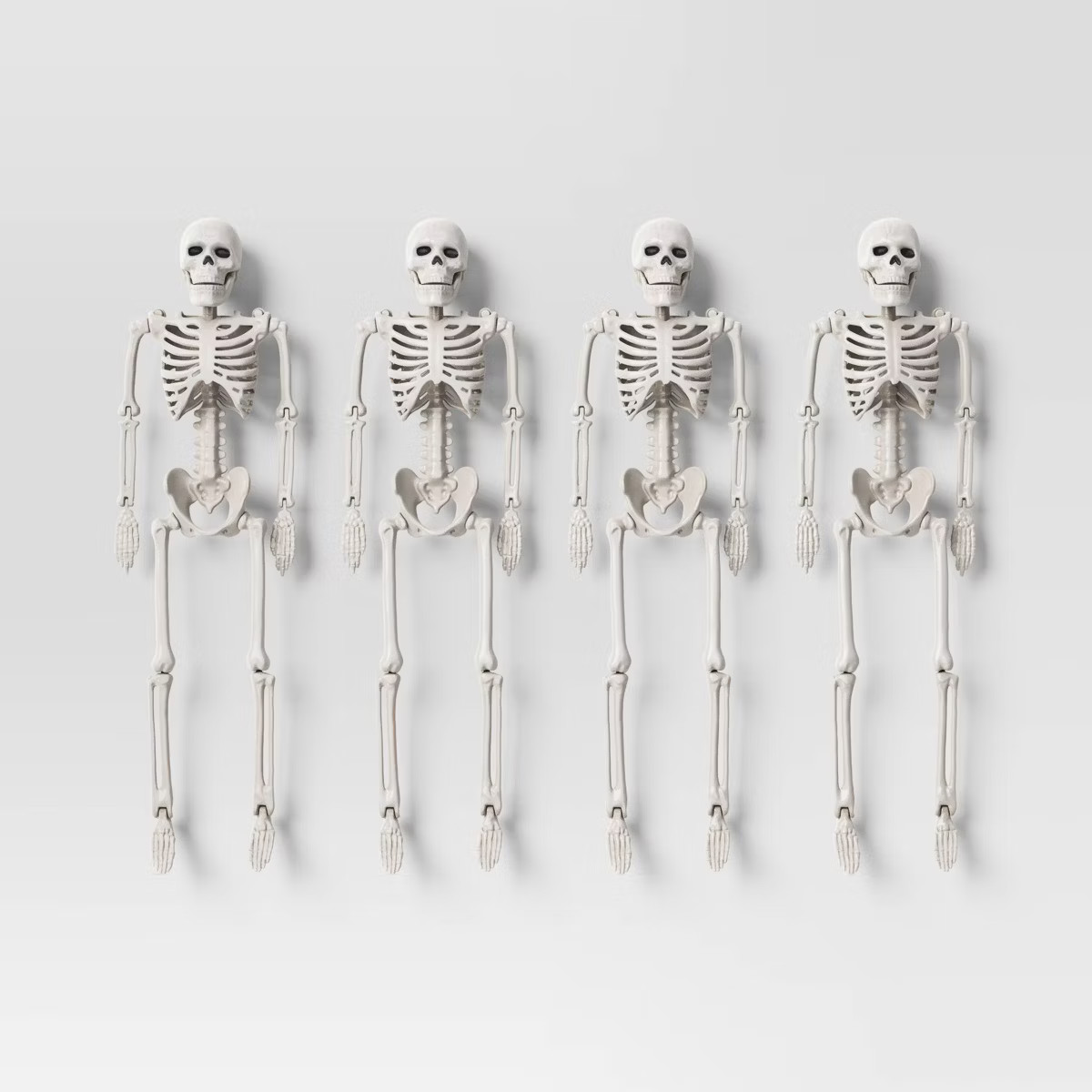 4pc 10" Skeletons Halloween Decorative Props - Hyde and EEK! Boutique™: Indoor/Outdoor, Off-Whi... | Target