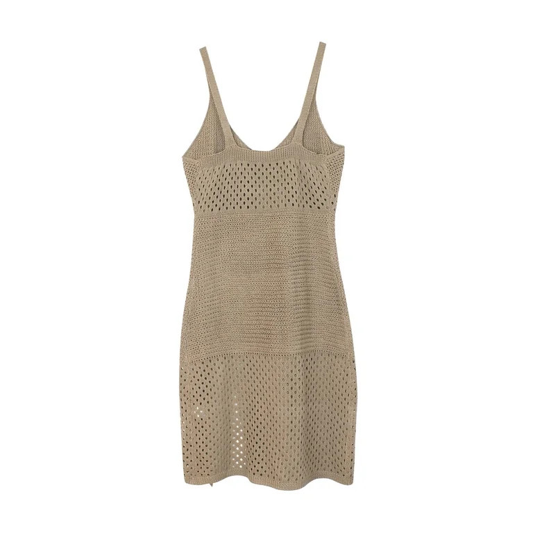 qucoqpe Vestidos de Playa Transparentes de Punto Crochet para Mujer Verano 2026 sin Espalda Escot... | Walmart (US)