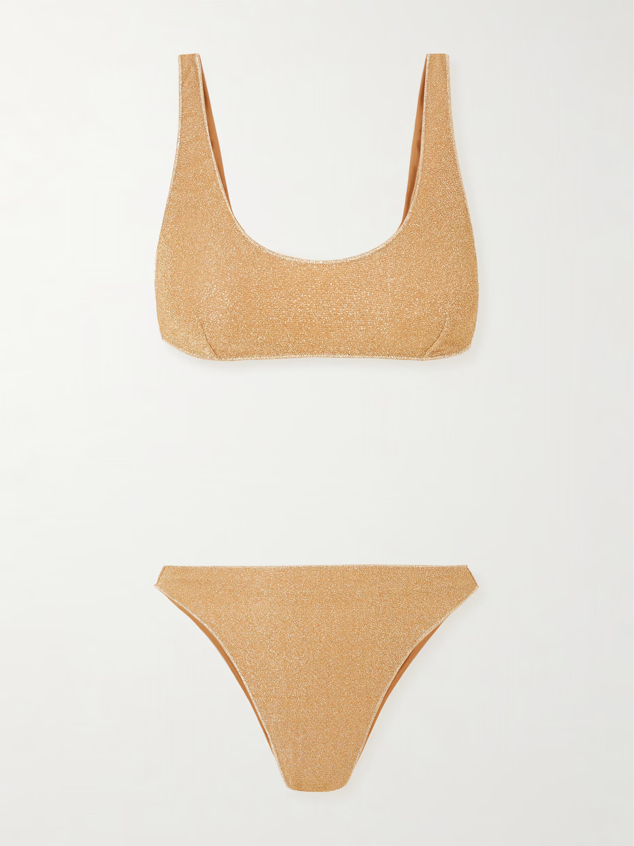 Oséree - Lumière Metallic Bikini - Gold | NET-A-PORTER (UK & EU)