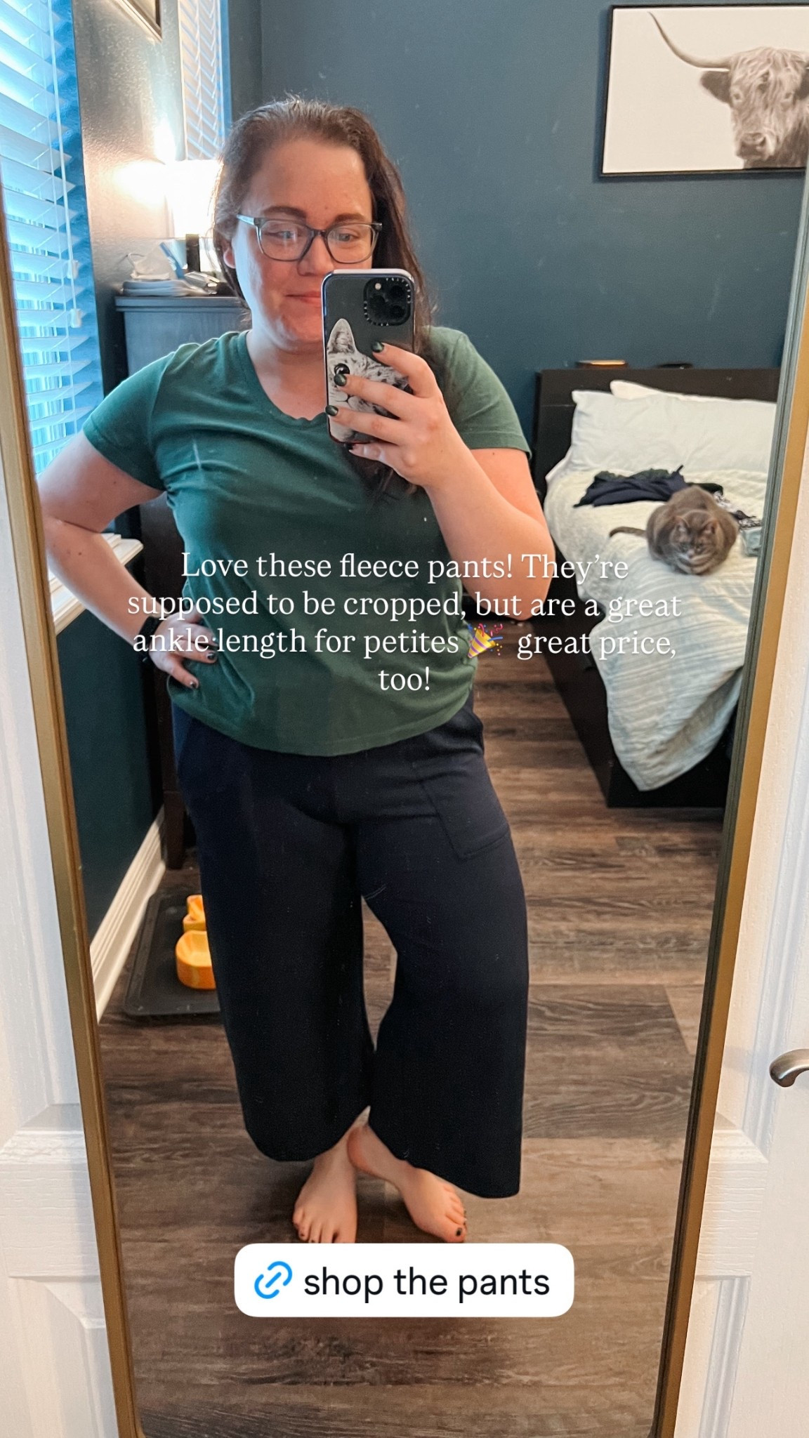 Love these fleece pants! They’re supposed to be cropped, but are a great ankle length for petites 🎉  great price, too! I have the navy but am considering ordering a few other colors, too. The shorts version (also tagged) are great, as well! The fleece pants and shorts fit true to size. 

#LTKActive #LTKPetite #LTKFindsUnder50