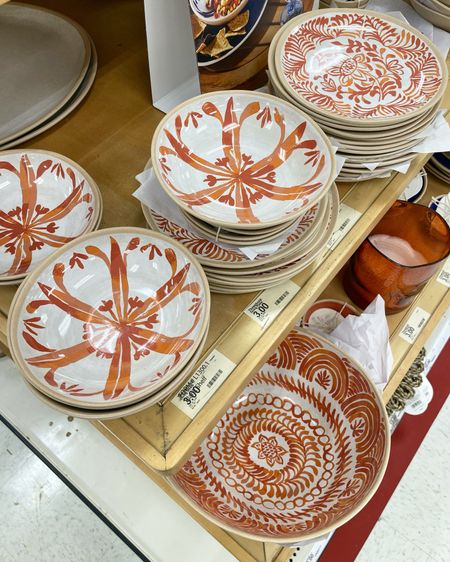 Bright orange tabletop plates & bowls, perfect for summer alfresco dining! 🧡🍽️🌞 Fun whimsical print, comes in variety of colors to mix and match! Easy to create fresh new looks! 

• lightweight & stylish
• affordable prices

#LTKFindsUnder50 #LTKParties #LTKHome