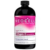 NeoCell Collagen Peptides + Vitamin C Liquid, 4g Collagen Per Serving, Gluten Free, Types 1 & 3, Promotes Healthy Skin, Hair, Nails & Joint Support, Pomegranate, 16 Oz | Amazon (US)