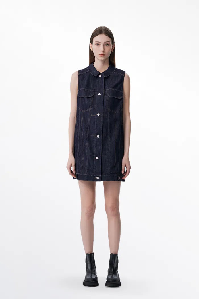 Millie Dress in Tencel Denim | Fabrique