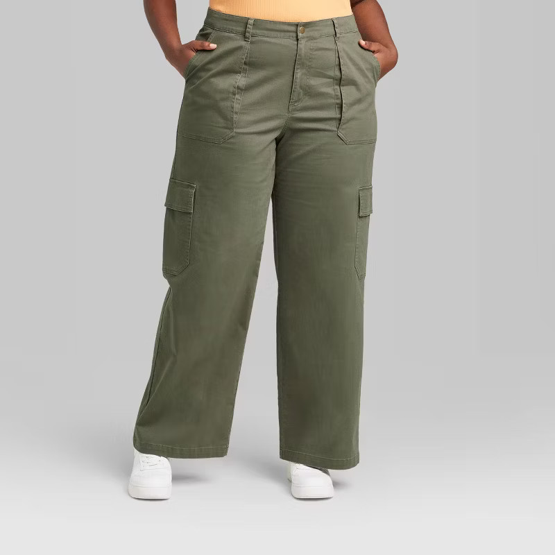Women's High-Rise Straight Leg Cargo Pants - Wild Fable™ | Target