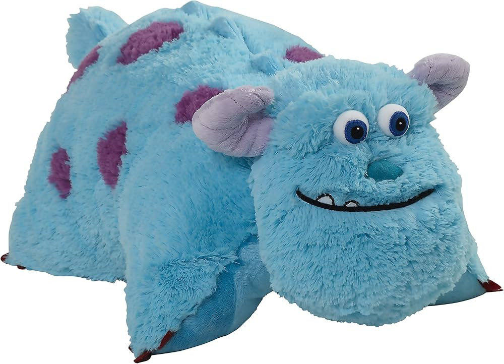Pillow Pets Monsters Inc 16" Sulley Stuffed Animal, Disney Monsters University Plush Toy, Blue | Amazon (US)