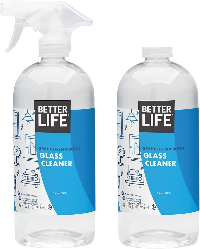 Better Life Natural Streak Free Glass Cleaner, 32 Ounces (Pack of 2), 24425 | Amazon (US)