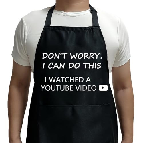 HKOMERE Christmas Gifts for Men and Women, Gifts for Mom, Gifts for Dad, Husband, Boyfriend, Brother, Wife, Girlfriend, Unique Birthday Gifts, Humor Apron for Friends Kitchen Chef Aprons Baking Gifts | Amazon (US)