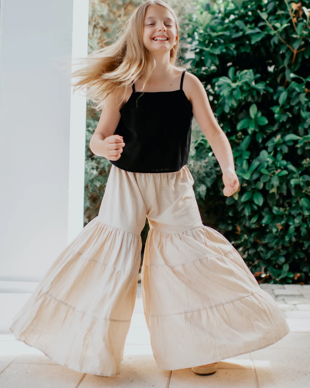 Bella Linen Pants (almond) | INDIE BLUE