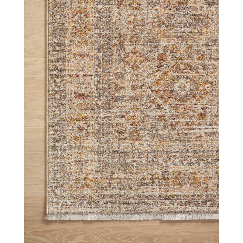 Angela Rose x Loloi Blake Oatmeal / Spice Area Rug | Wayfair North America