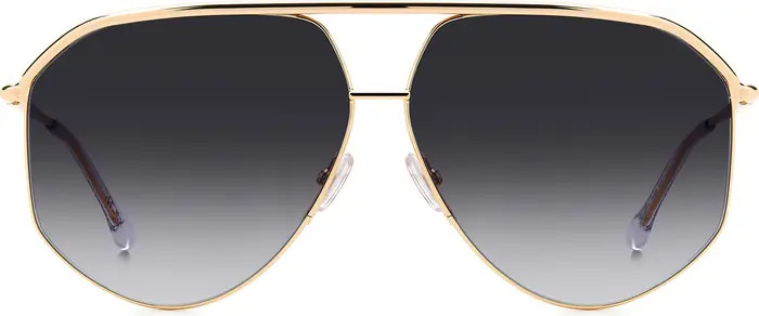 Wild Metal 64mm Gradient Oversize Aviator Sunglasses | Nordstrom