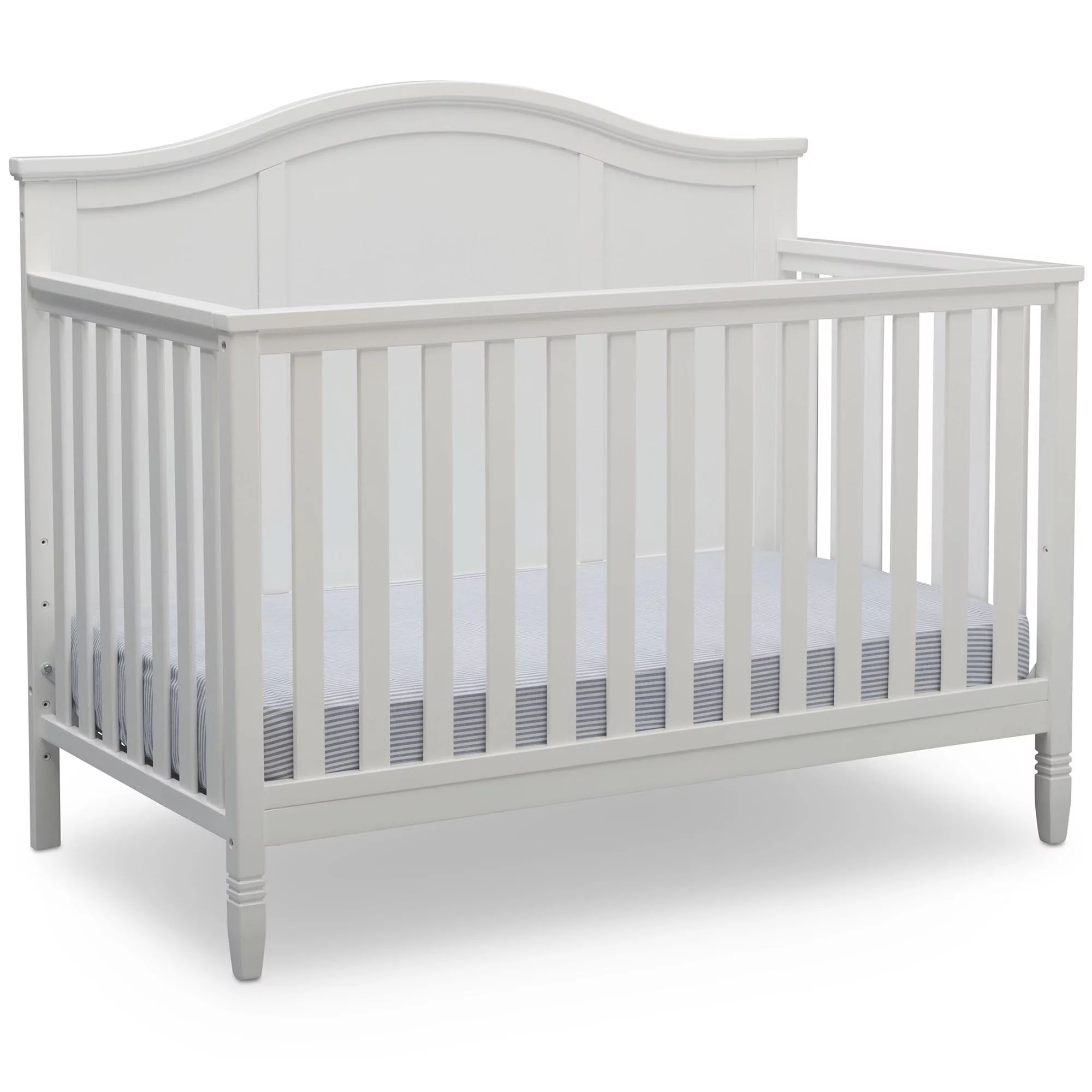 Delta Children Madrid 4-in-1 Convertible Baby Crib, Bianca White | Walmart (US)