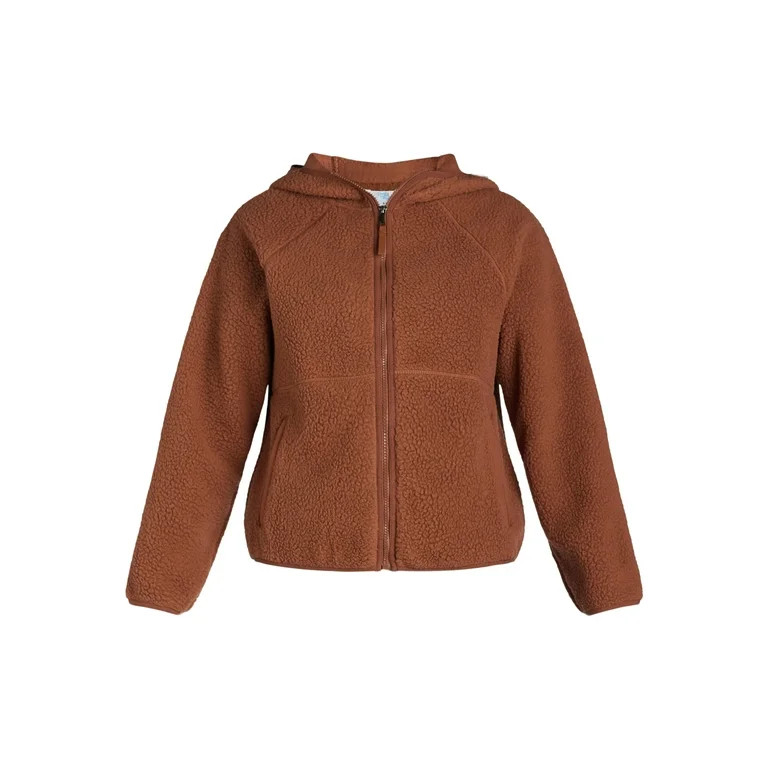 Time and Tru Women's and Women's Plus Fleece Zip Hoodie, Sizes XS-3X | Walmart (US)