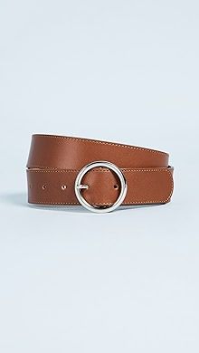 Glazed Leather Large Tab Belt | Shopbop
