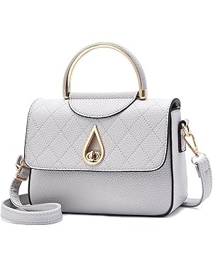 Covelin Women's Small Leather Handbag Tote Shoulder Crossbody Bag | Amazon (US)