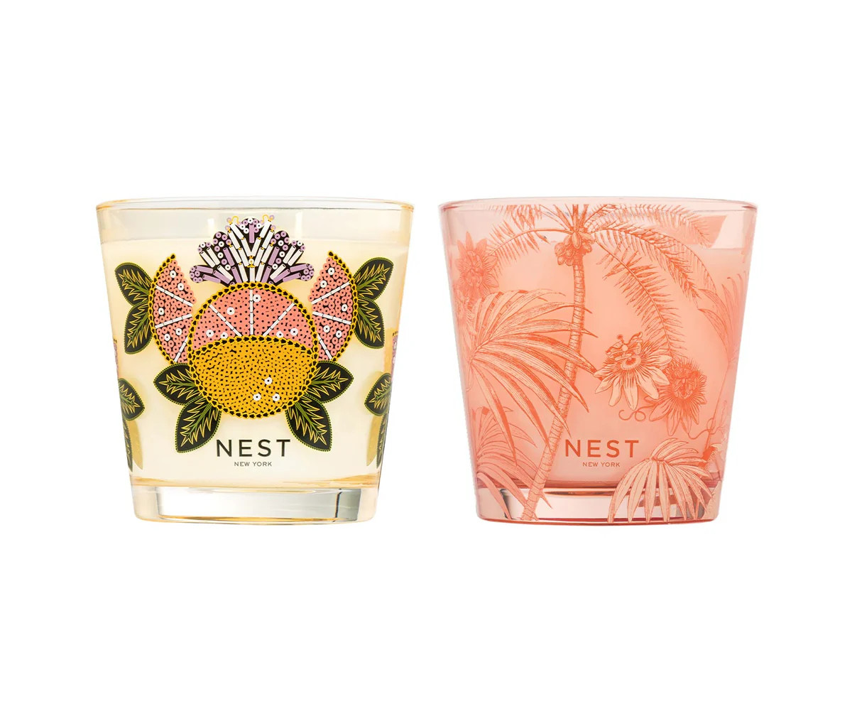 Grapefruit & Something Tropical Decorative 3-Wick Candle Set | NEST Fragrances
