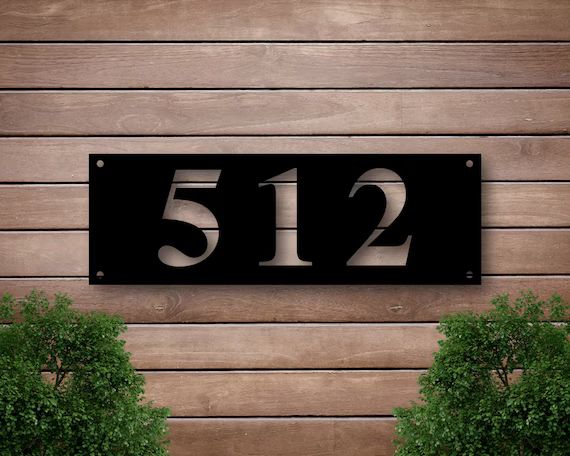 Metal House Numbers Address Sign House Number Plaque Metal | Etsy | Etsy (US)
