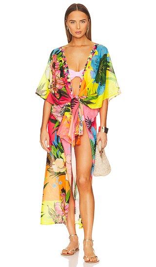 x REVOLVE Dara Kimono in Praia Multicolor | Revolve Clothing (Global)