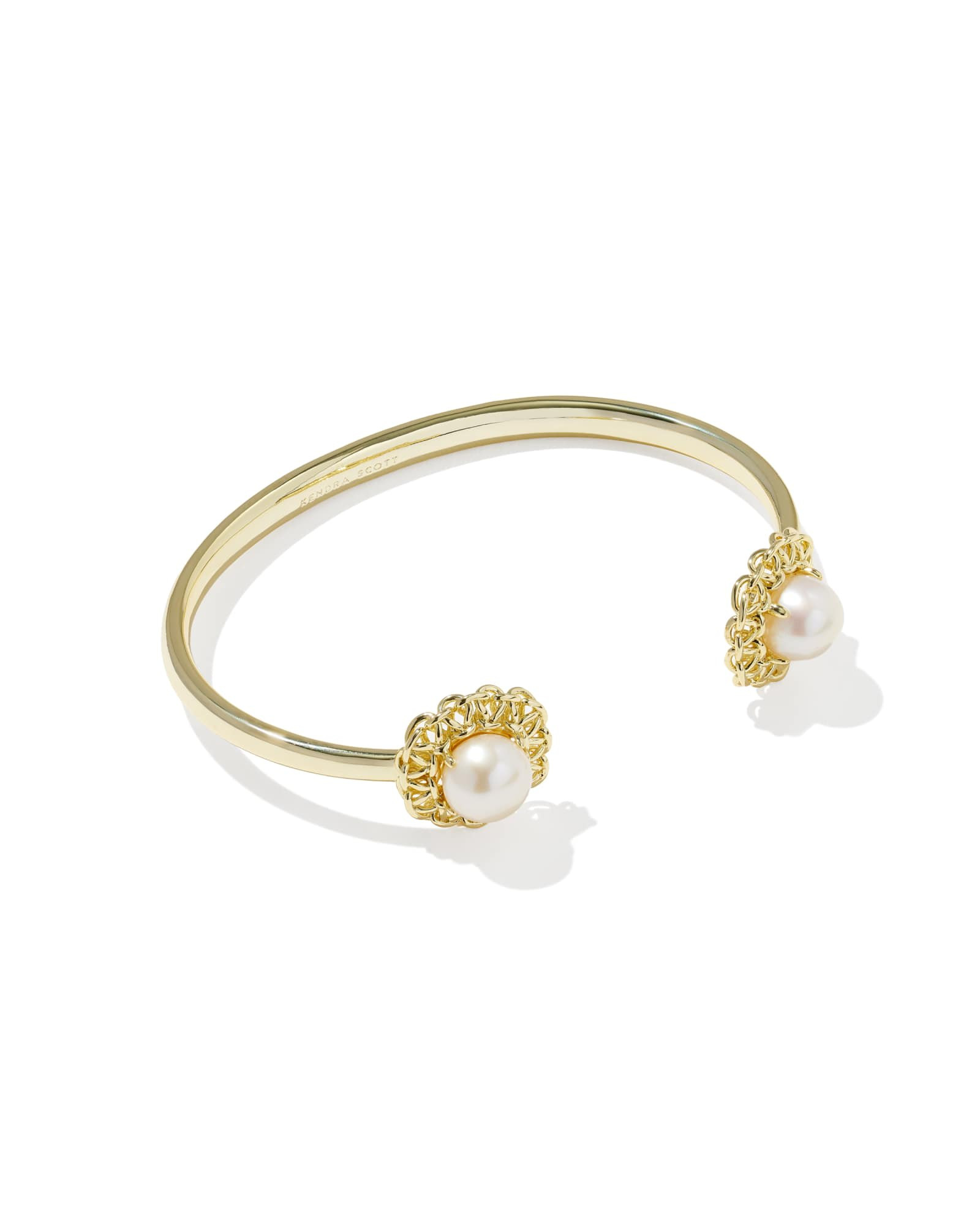 Kendra Scott Gabriella Gold Pearl Cuff Bracelet | Freshwater Cultured Pearl | Kendra Scott
