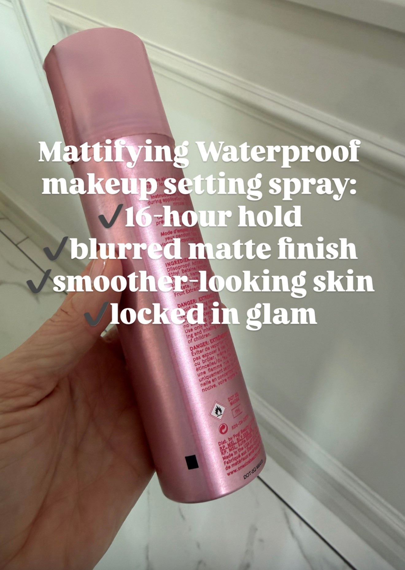 Favorite waterproof setting spray for a flawless finish 