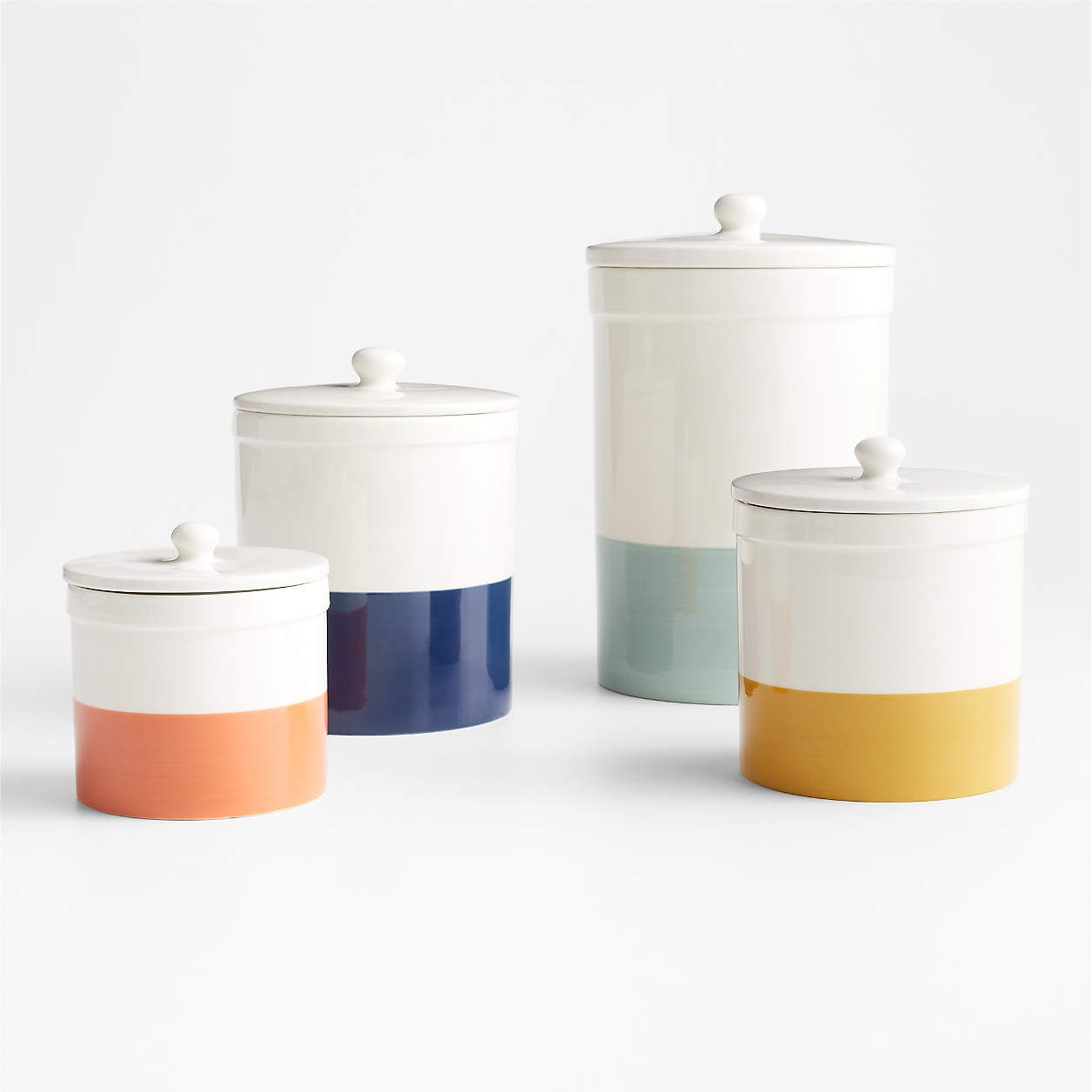 Maeve Medium Dipped Canister + Reviews | Crate & Barrel | Crate & Barrel