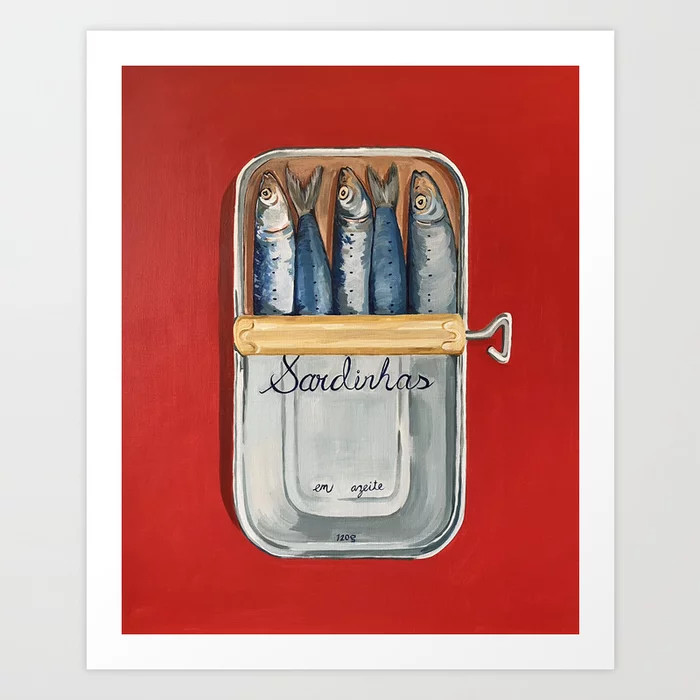 Tinned Fish Art Print | Society6