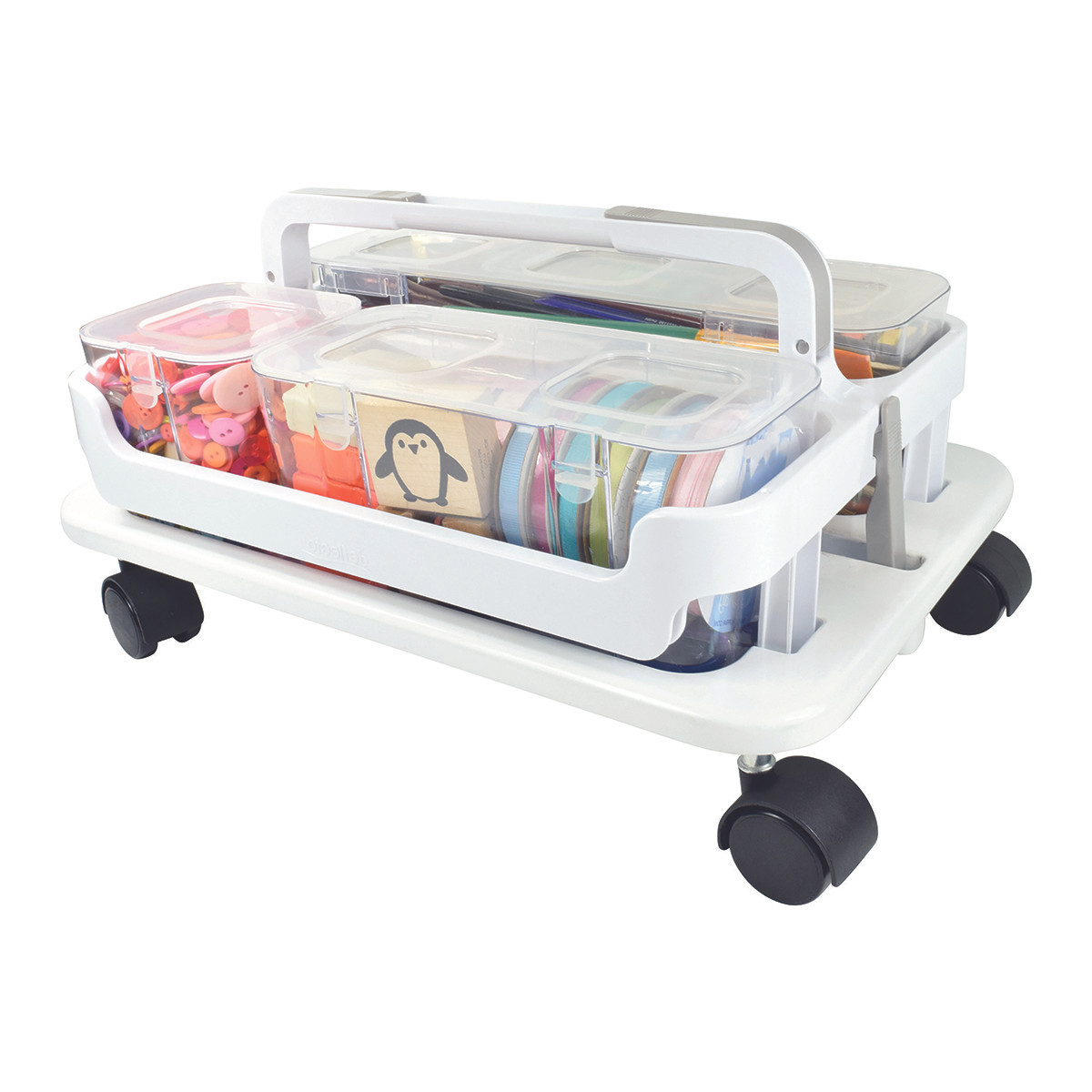 Deflecto Caddy Organizer Wheel Base | The Container Store