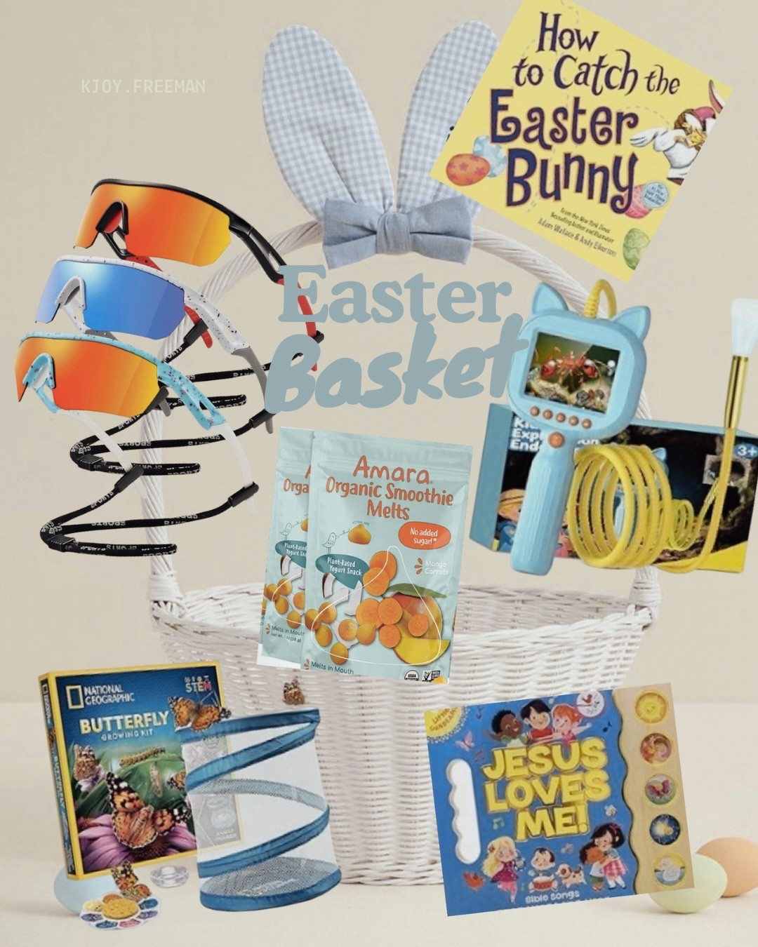 Our Easter basket for my 2.5 nature loving boy 