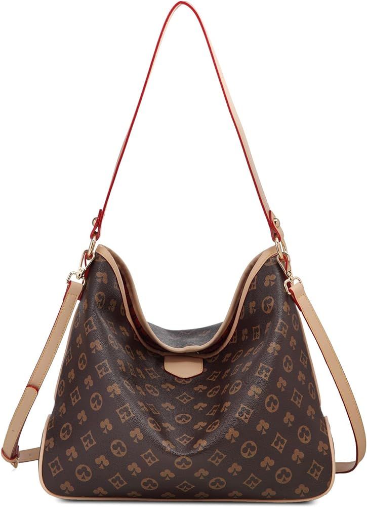 Amazon.com: Hobo Bags for Women Nerdwax Leather Purse and Handbags Large Tote Bag Fashion Designe... | Amazon (US)