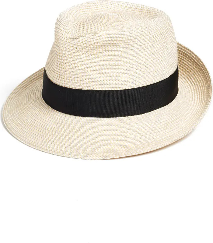 Classic Squishee® Straw Packable Fedora Sun Hat | Nordstrom