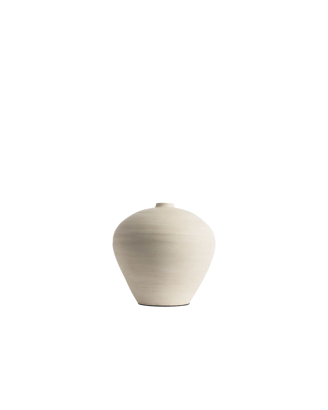 ROUND CERAMIC WHITE VESSEL | Off-White Palette