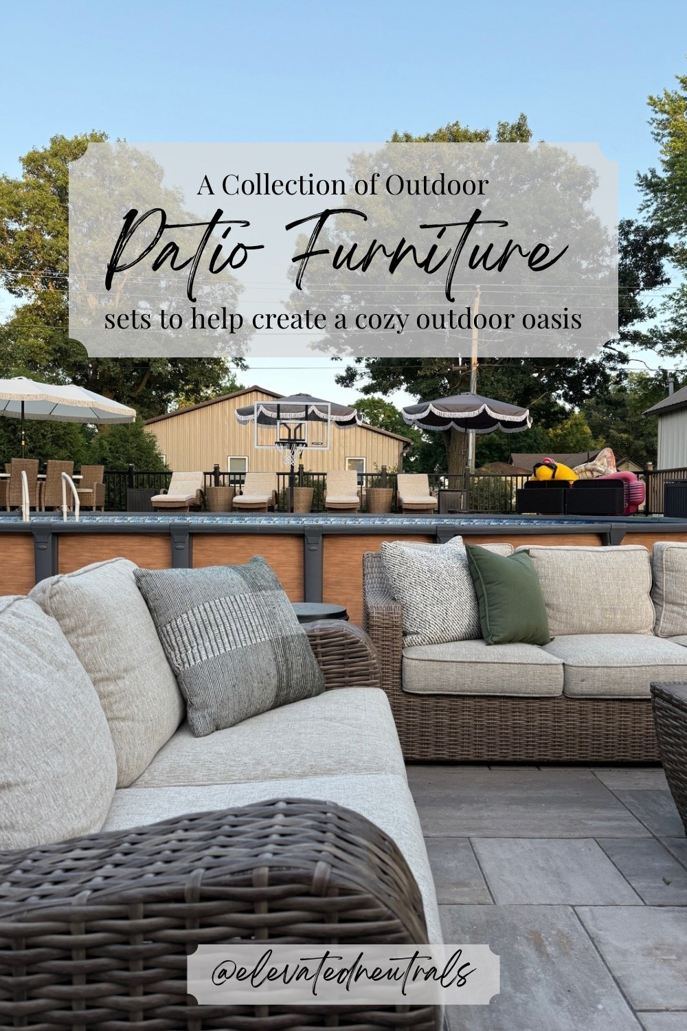 A collection of neutral outdoor patio furniture sets that will help transform your backyard, porch or patio into a cozy, cottage inspired oasis.

Patio Season | Patio Goals | Patio Inspiration | Outdoor Season | Spring | Summer | Couch | Sectional | Love Seat | Accent Chair | Conversation Set | 

#LTKSeasonal #LTKHome