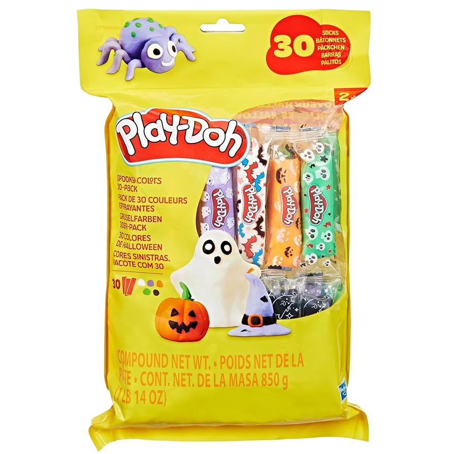 PLAY-DOH 30 Pack Spooky Colors, Individually Wrapped 1 Ounce Sticks for Halloween, Trick or Treat... | Amazon (US)