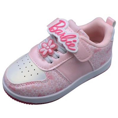 Barbie Toddler Girls' Sneakers - Light Pink Flower, Size 10T | Target